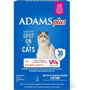 Plus Flea & Tick Spot on for Cats 5 Lbs and Over