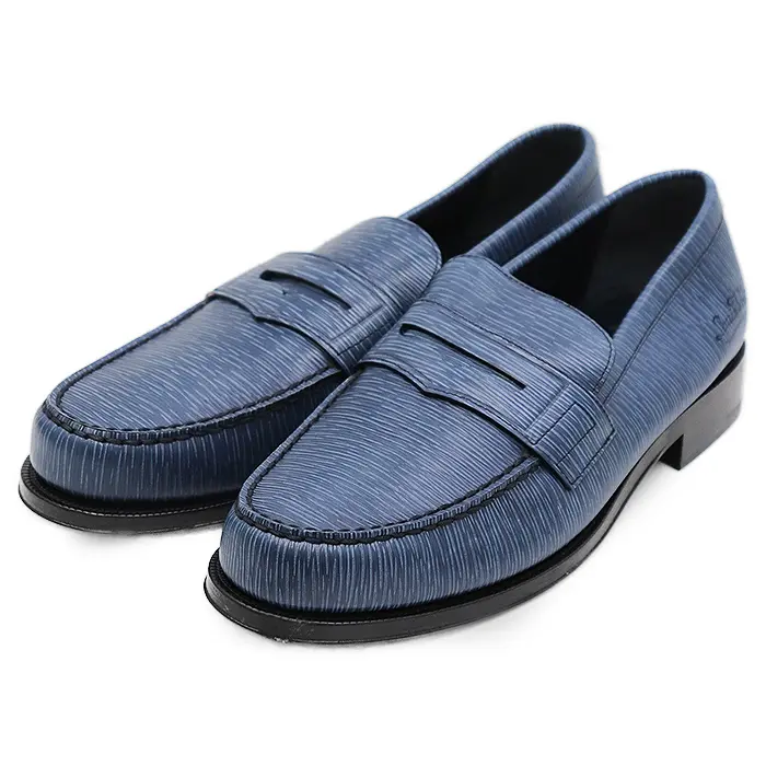 Pre-owned Louis Vuitton Calfskin Small Leather Goods Sorbonne Epi Leather Loafer