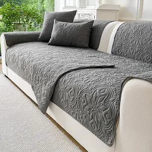 Fashionable Simple Casual Sofa Cover, Ultrasonic Waterproof Pure Color Sofa Set, Scratch-Resistant Dustproof Non-Slip Pet-Friendly