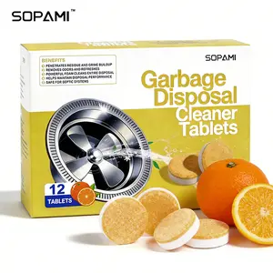 SOPAMI Garbage Disposal Cleaner Tablets | Septic System Safe, Deep Cleans Grime & Freshens Odors