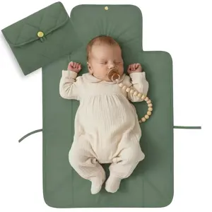 Mother Day Gift Portable Diaper Changing Pad - Soft and Easy to Clean Diaper Changing Mat for Babies - The Perfect Lightweight and Foldable Pad for Traveling