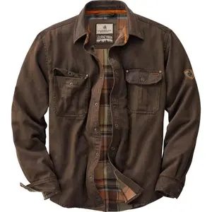 Legendary Whitetails Men's Journeyman Flannel Lined Shirt Jacket Long Sleeve