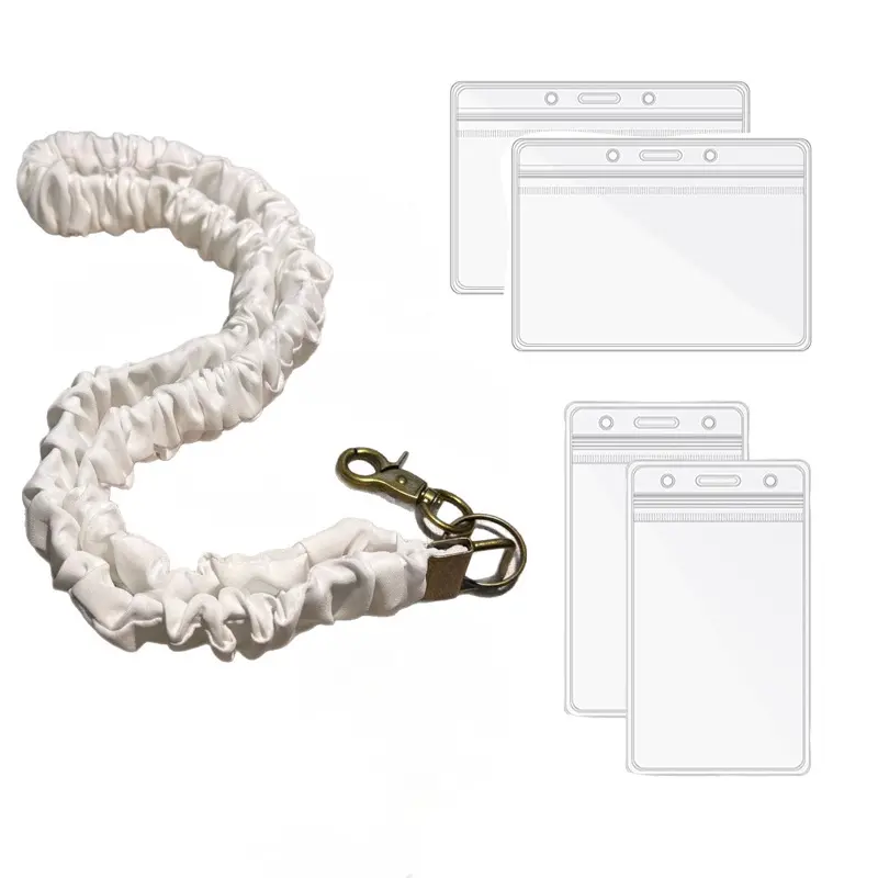 Stretchy PVC Lanyard 17.5-Inch - Soft & Hypoallergenic Fabric - Tangle-Free Design - Perfect for Keys, Badges, & Phones - Handmade Charm Good Luck Gift Bag Keychains Ball Cute Simple Elegant Design Student Welcome Backpack Tags, Id Badge Holder,summervibe