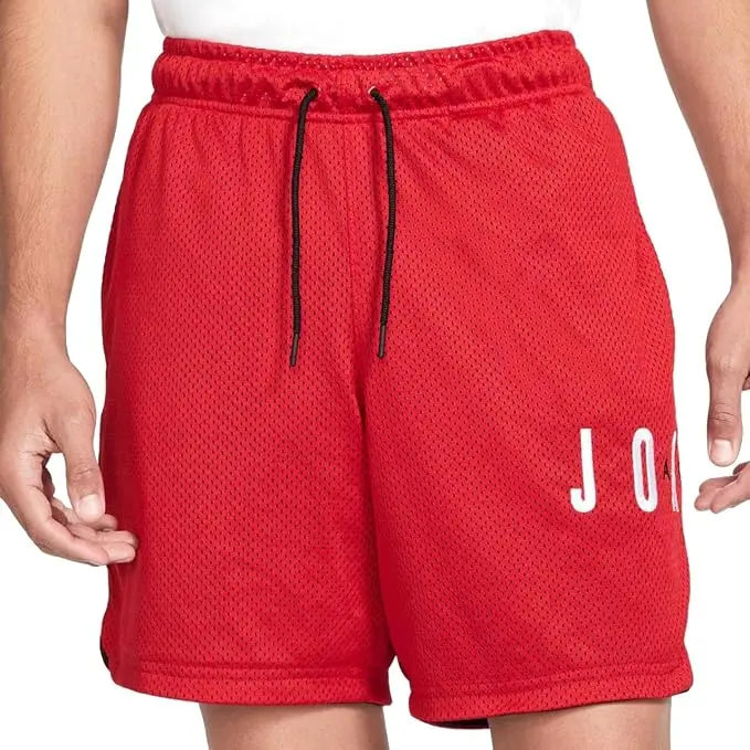 Nike Air Jordan Men's Mesh Shorts  Red Above Knee XXL