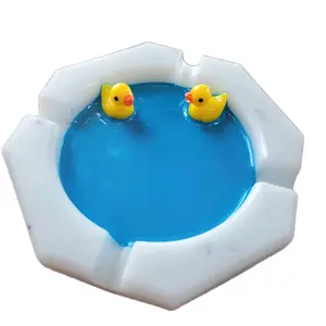 Resin Handmade DUCK in water Ashtray durable Lighter Accessories Gift Quality Ornaments Friend
