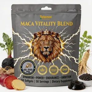 Telemm 60,000mg Maca Root Blend with Shilajit & Ashwagandha | Peak Vitality & Endurance