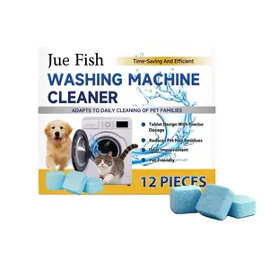 Eco Washing Machine Cleaner Tablets, Removes Pet Hair, Eliminates Odors & Residue, Fresh Clean Machine, Effective Cleaning Solution, Household Items