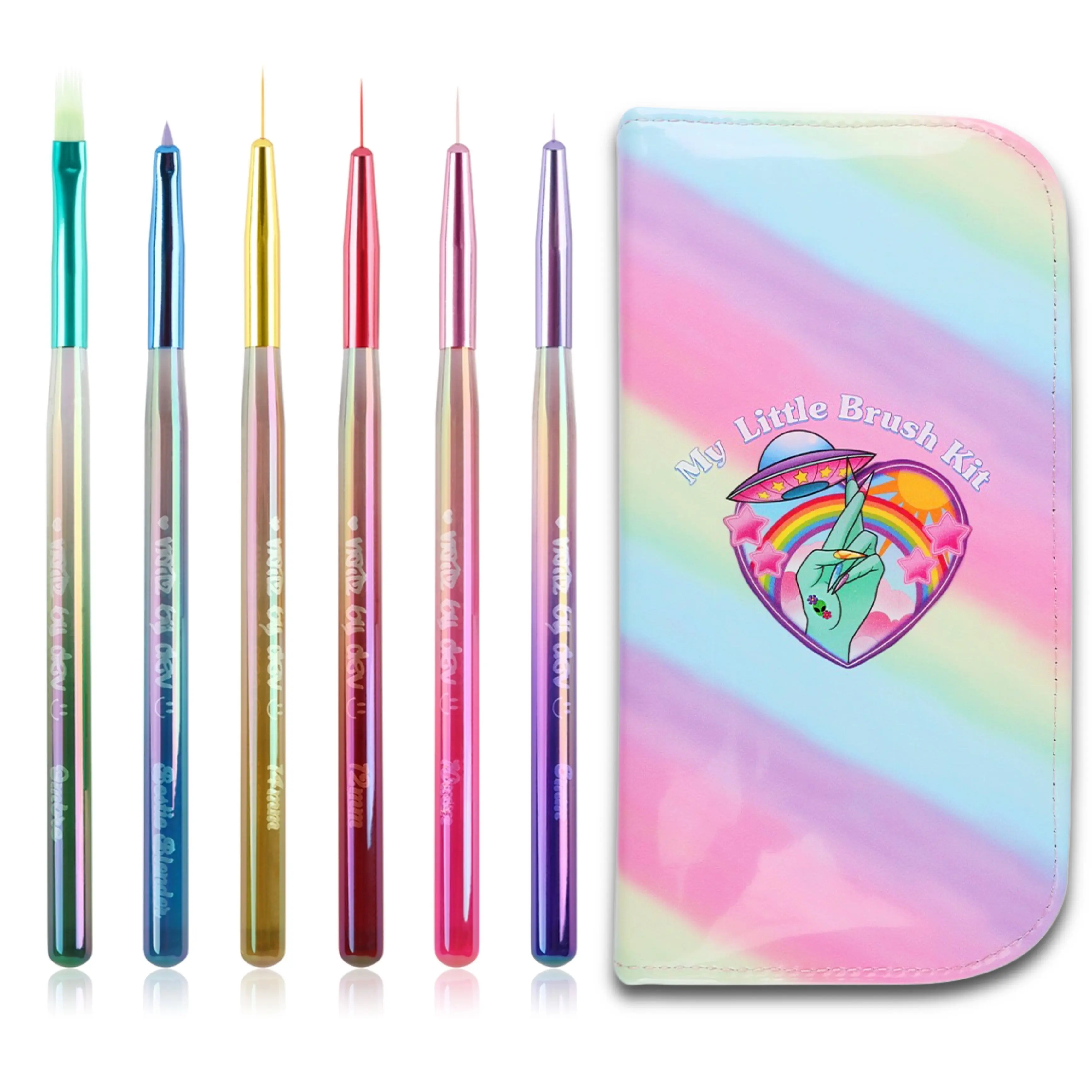 “MY LITTLE” BRUSH KIT 7 PIECE NAIL ART TOOLS