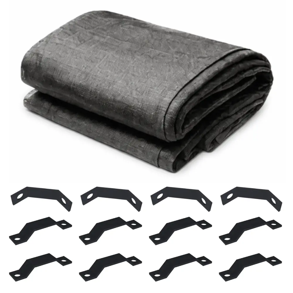 10x12 Pergola Canopy (Sun Shade) - Charcoal Gray - Includes Mounting Brackets & Screws