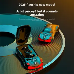 Popular mini earphones TWS wireless Bluetooth earphones in sports car design, low latency, private model earphones L24