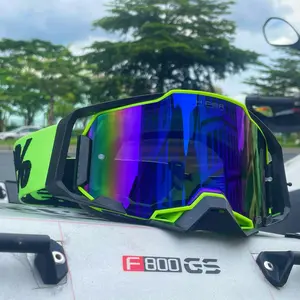 Ski Goggles with Quick-Release Interchangeable Lenses - Off-Road Motorcycle Goggles, Dustproof Bike Glasses, Sports Cycling Sunglasses, ATV Motocross Eyewear, Snowboarding Goggles, Winter Sports Glasses, Anti-Fog UV Protection for Outdoor Activities