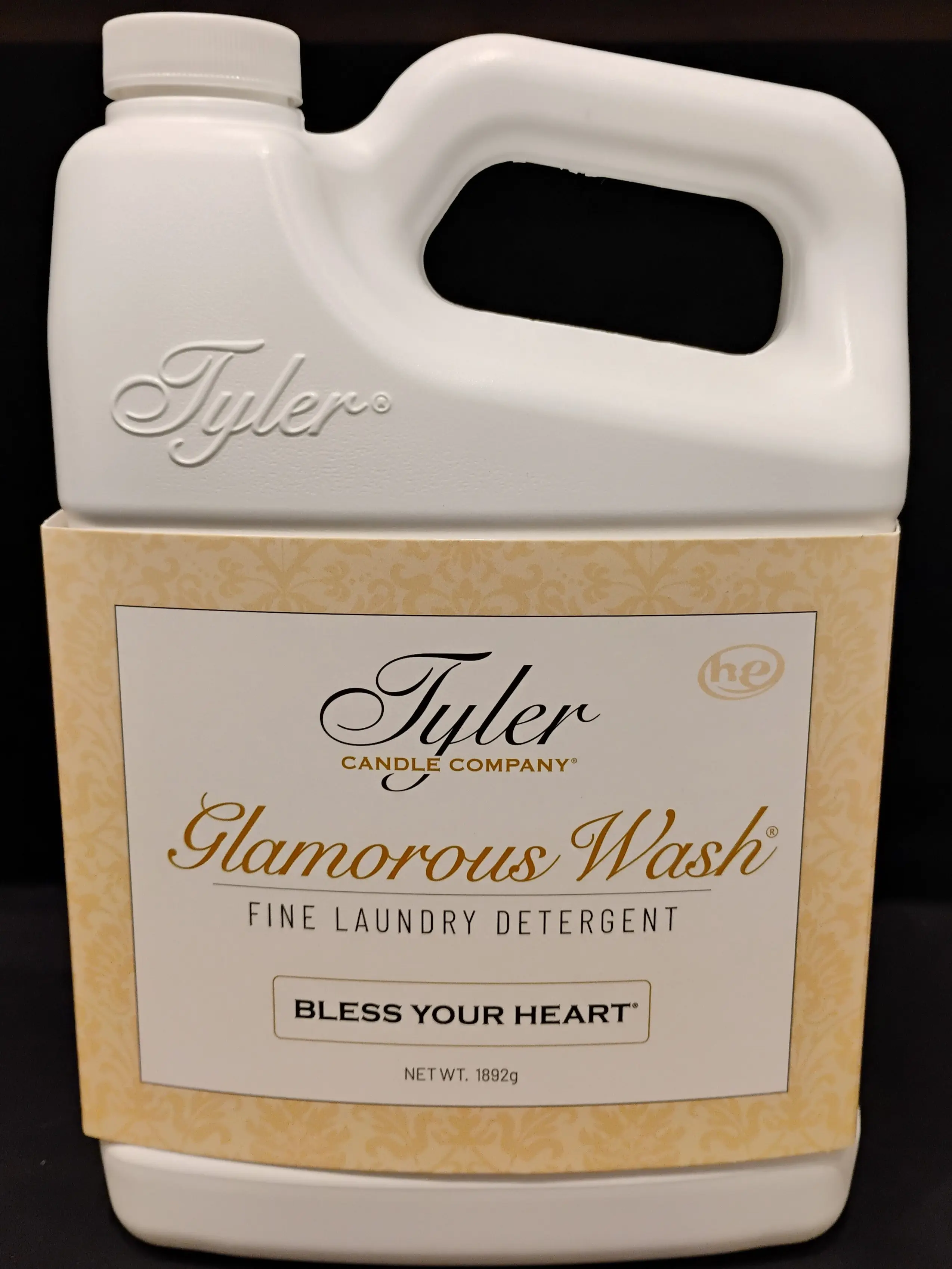 Tyler Candle Company Glamorous Wash Scented Laundry Detergent - Premium Concentrated, Chemical-Free Household Cleaner, Bless Your Heart Fragrance with Musk, Lily, Fig Leaves & Fruity Notes, 64oz/1.89L Biodegradable Wash