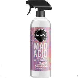 Mad Acid Glass Cleaner, Car Wheel Cleaner, Chrome Finish, Effective Surface Cleaning Solution, Ideal for Automotive Use