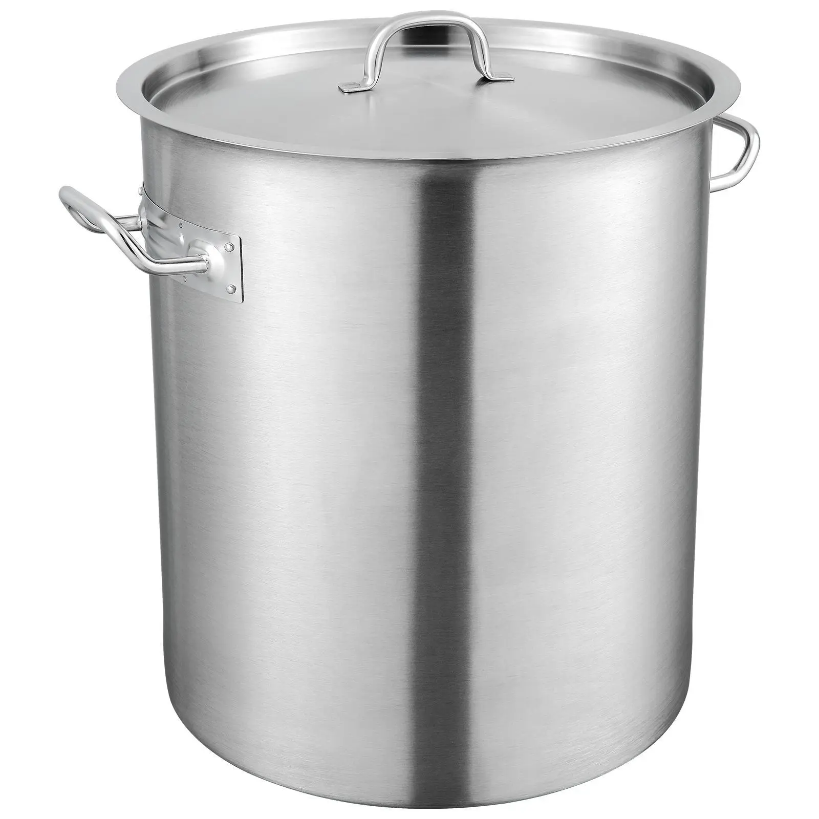 VEVOR Stainless Steel Stockpot,  42 Quart Large Cooking Pots, Multipurpose Cookware Sauce Pot with Lid & Handle, Heavy Duty Commercial Grade Stock Pot, Sanding Treatment, for Large Groups Events Silver#BackToSchool