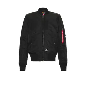 ALPHA INDUSTRIES MA-1 Regular Fit Flight Jacket in Black