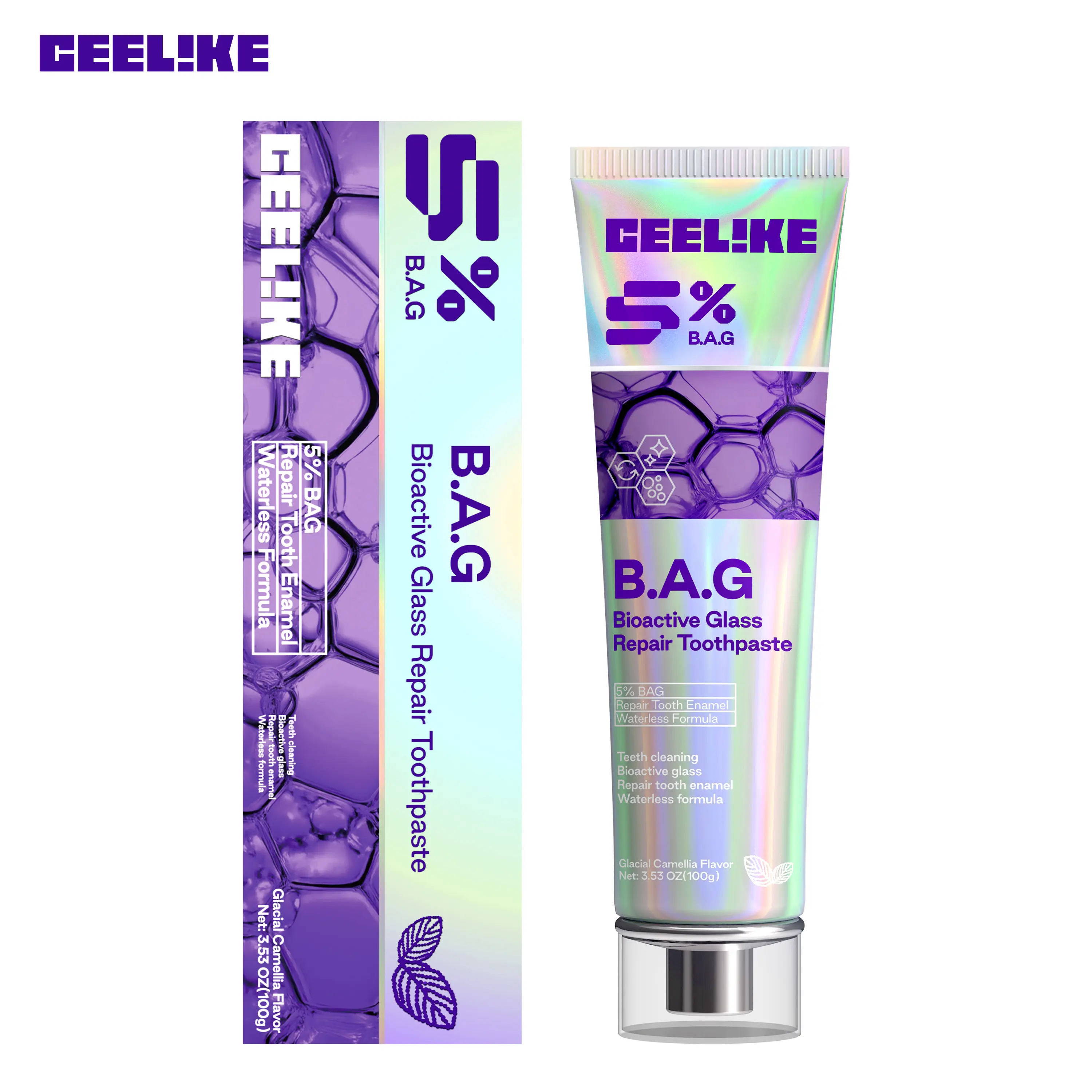 CEELIKE 5% B.A.G. Toothpaste - Bioactive Glass Technology for Enamel Repair, Discomfort Relief, Restored Comfort & Fresh Breath