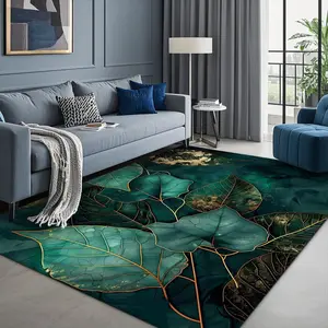 Leaf Pattern Floor Mat, 1 Count Non-slip Floor Carpet, Decorative Area Rug, Universal Home Decor for Living Room Bedroom Hotel Coffee Shop
