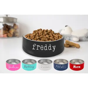 Stainless Steel Personalized Dog or Cat Bowl with Name