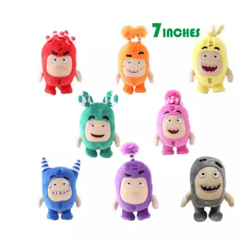Oddbods Cartoon Soft Plush Animal Stuffed Toy - Unisex Names Fluffy Stuffed Toy, Bedroom Collectible Ornament for Children