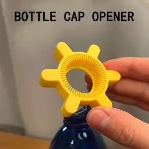 Manual Bottle Opener Set, Plastic Cap Opener, Plastic Can Openers, Soda Can Opener with Ergonomic Handle, Durable Gear Design, Ideal for Soda, Drinks, Kitchen Tools