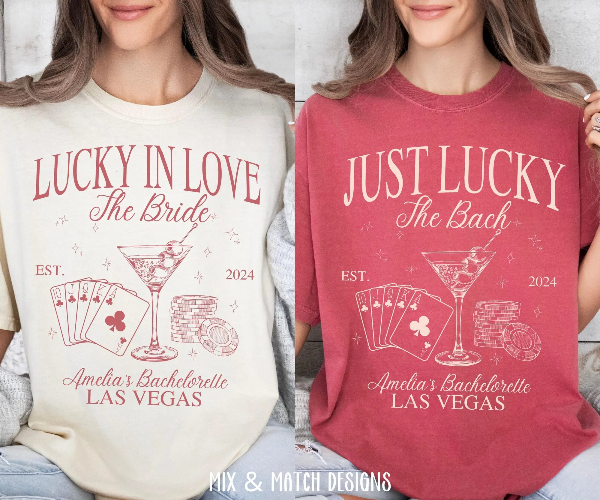 Lucky In Love Las Vegas Bachelorette Shirt, Retro Casino Bachelorette Party Shirt, Custom Name Social Club Shirt, Bridesmaid Girls Trip Gift