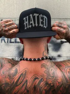 HATED ELECTRIC BLACK FLAT BILL HAT