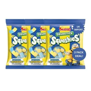Squashies Banana  Blueberry Sweets 110g *3 DEAL*