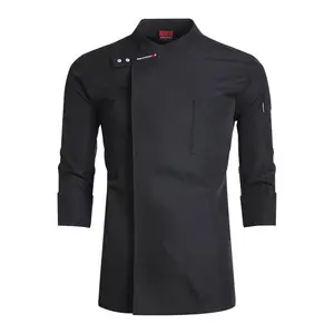 Professional chef uniform, long-sleeved kitchen jacket, men’s and women’s chef clothing, catering service, cooking apparel, pastry clothing, top