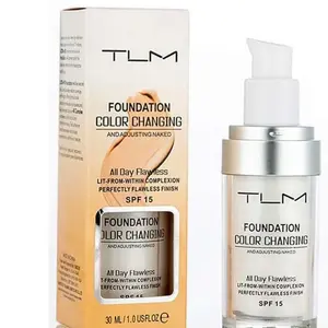 3x TLM Colour Changing Foundation Liquid base makeup foundation concealer flawless coverage for fair to medium skin tones