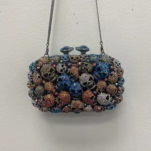 Gem-Stone Skull Clutchbag