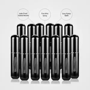 Portable Mini Empty Perfume Dispenser, 10pcs Refillable Perfume Atomizers, Travel Sprayer for Perfume, Essential Oil, Cologne and Other Liquids