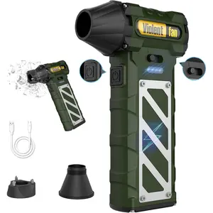 Compressed Air - Electric Air Duster, 60mph Wind Stepless Speed Canned Air for PC/Computer/Blaster/Electronics/Home Cleaning, 150000RPM Air Blower to Spray Air Can Dust Off Keyboard Cleaner(Green)