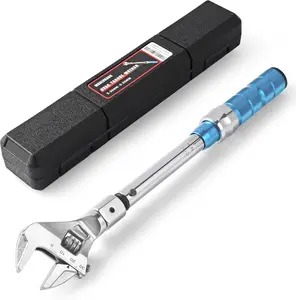 Open End Wrench, Wrench 5 to 30 Nm with and Changeable 0-30MM Open End Head for Mini Split AC and HVAC System(Blue)