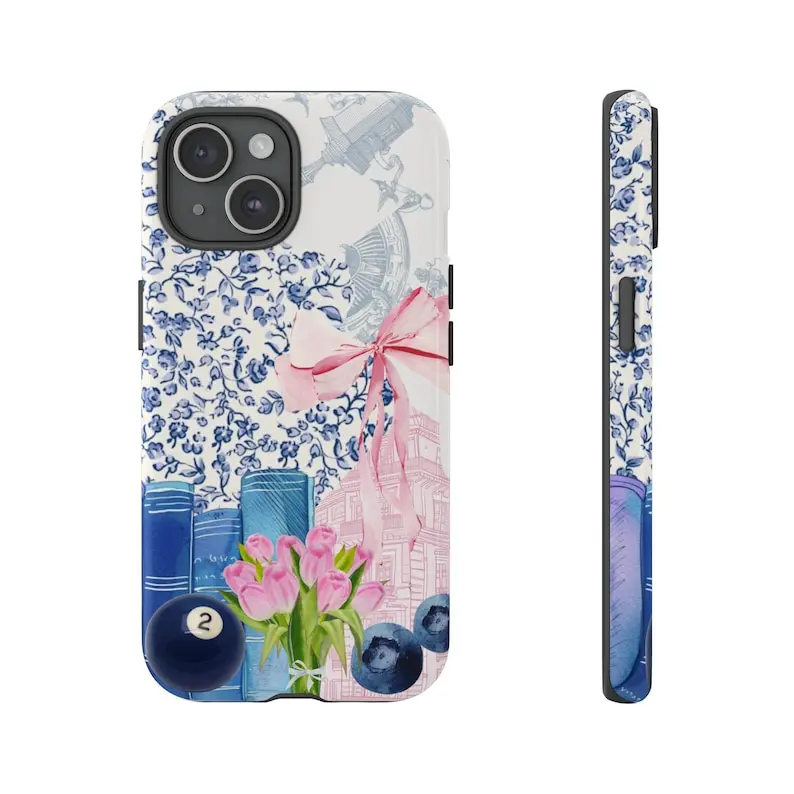 Blue Coquette Collage Phone Case, Soft Girl Era, Preppy Phone Case spigen iphone case