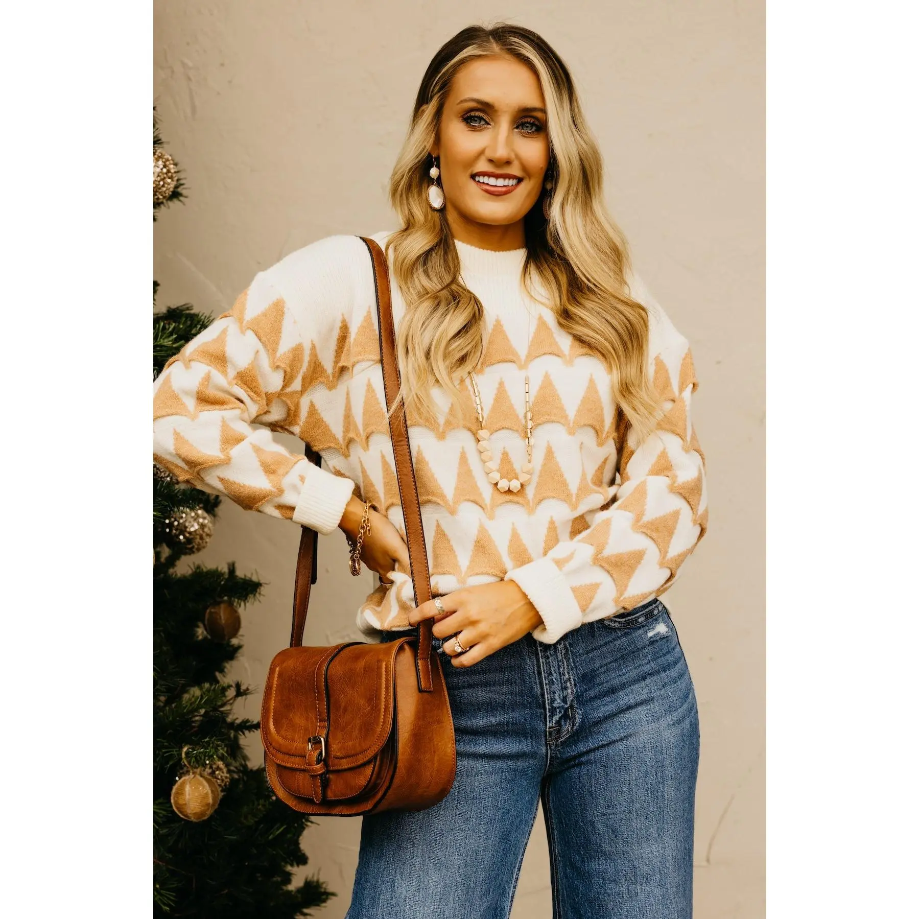 The Rory Geometric Pattern Sweater