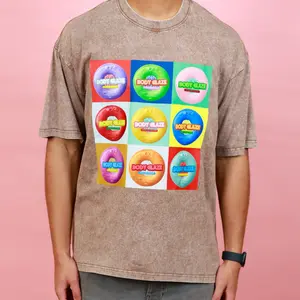 Body Glaze T-Shirt Arkose Brown - Breathable Canvas Tee with Colorful Graphic Design for Men