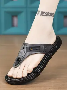 Men's Sandals, Anti-Slip Rubber Sole, Breathable Lightweight Flip Flops, Outdoor Beach Vacation Home Slippers, Sizes 40-45