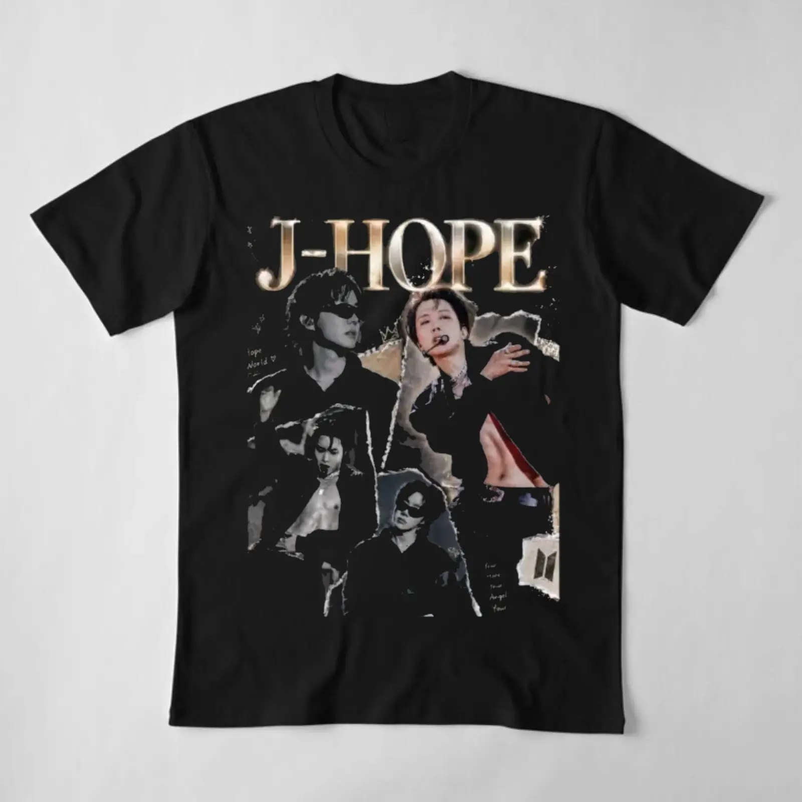 J-Hope Torn Paper Collage Kpop Rap T-Shirt – K-Pop Idol Graphic Tee  Gift for Fans