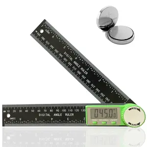 Digital Angle Finder Protractor, 2-in-1 Miter Saw, 7 Inch/200mm ABS Ruler, High Accuracy Measuring Tool for Woodworking, Metalworking, Carpenter, Construction