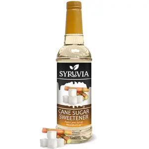 Syruvia Cane Sugar Sweetener Coffee Syrup - 25.4 fl oz. Premium Coffee Flavoring. Kosher and Gluten-Free. Perfect for Drinks, Sodas, Shakes & More
