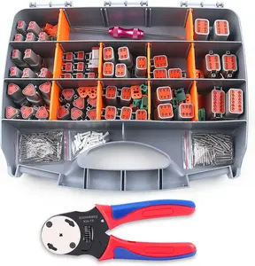 Knoweasy 338pcs DT Deutsch Connector Kit - 2/3/4/6/8/12 Pin Connectors
