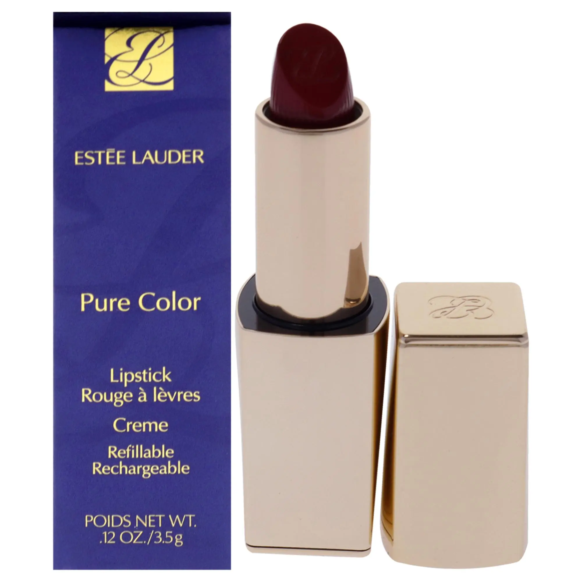 Estee Lauder Classic Pure Color Creme Lipstick - 541 La Noir, 0.12 oz Refillable Women's Makeup Lipstick