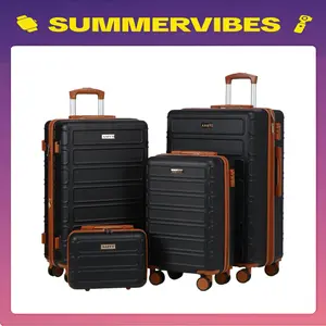 AAIVV 4-Piece Aesthetic Luggage Set / 4-Piece Aesthetic Suitcase with TSA, Airline-Approved Hard Shell Expandable Double Spinner Rolling Wheels Suitcases for Lightweight Travel (28in26in20in13in)