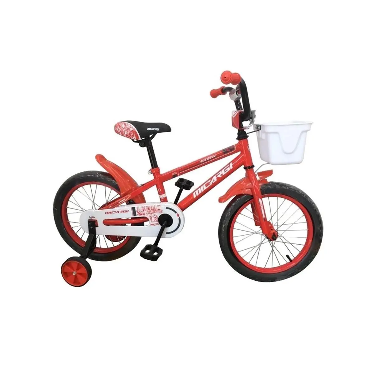 Micargi Jackster Boys' Classic 16-Inch BMX Bike, Red Hi-Tensile Steel Frame with Coaster Brakes, Front Basket, Fenders, and Full Coverage Chain Guard, Classic Bmx Feel, Front And Rear Fenders, Kids' Bikes & Accessories, Mini Bmx Saddle