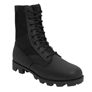 Rothco G.I. Type Steel Toe Jungle Boots for Men - Classic 8-inch Canvas Leather Boot with Steel Shank & Panama Sole for Enhanced Comfort and Durability - Boy