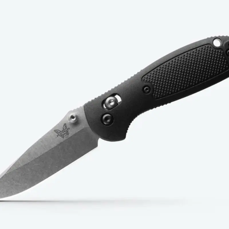 BENCHMADE 556 Mini Griptilian Folding Knife, Plastic-Stainless Steel Construction, Compact Design, Suitable for All Ages, Ideal for Camping
