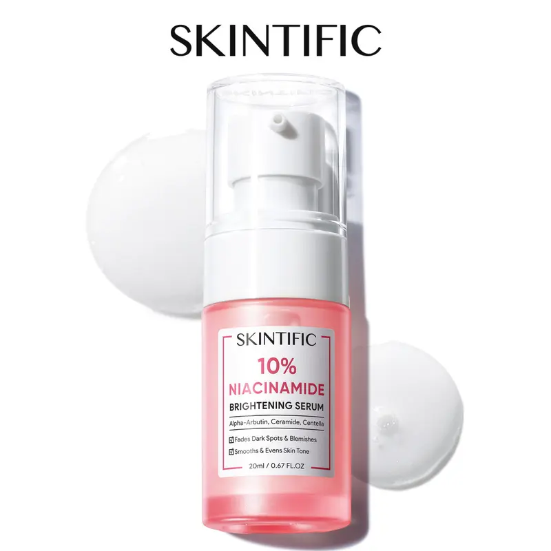 [SKINTIFIC] 10% Niacinamide Serum with Alpha Arbutin, Ceramide & Centella Asiatica – Brightens Skin, Maintains Skin Barrier, Cruelty-Free, Black Friday Gifts, Holiday Gifts
