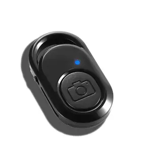 Bluetooth Remote Control iPhone Camera Remote: Wireless Remote Shutter for Selfies and Photo Clicker Compatible with iPhone iPad Tablet and Android Phone Wrist Strap Included