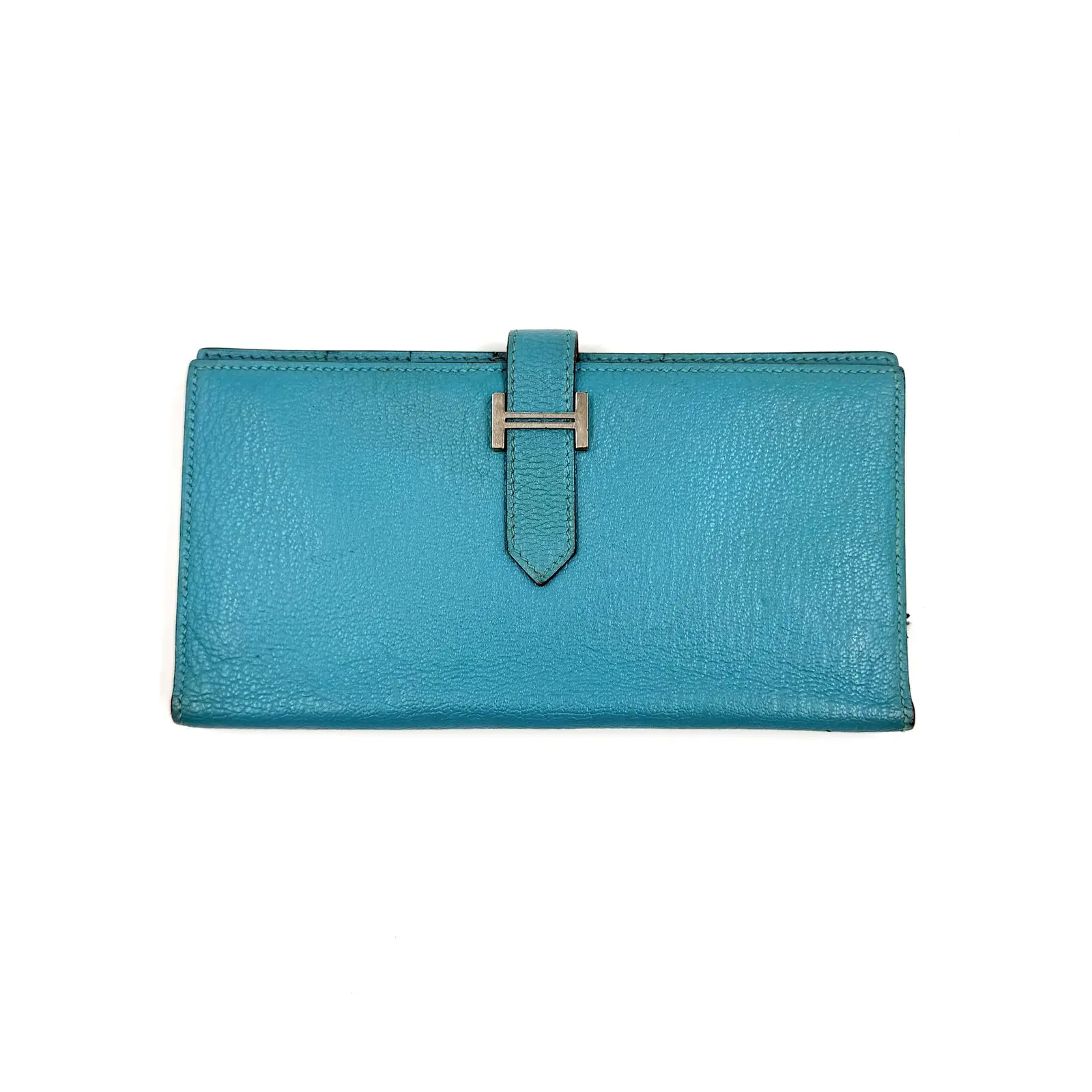 Pre-owned HERMÈS As Shown Small Leather Goods HZ 5669 Béarn wallet 26.06.25