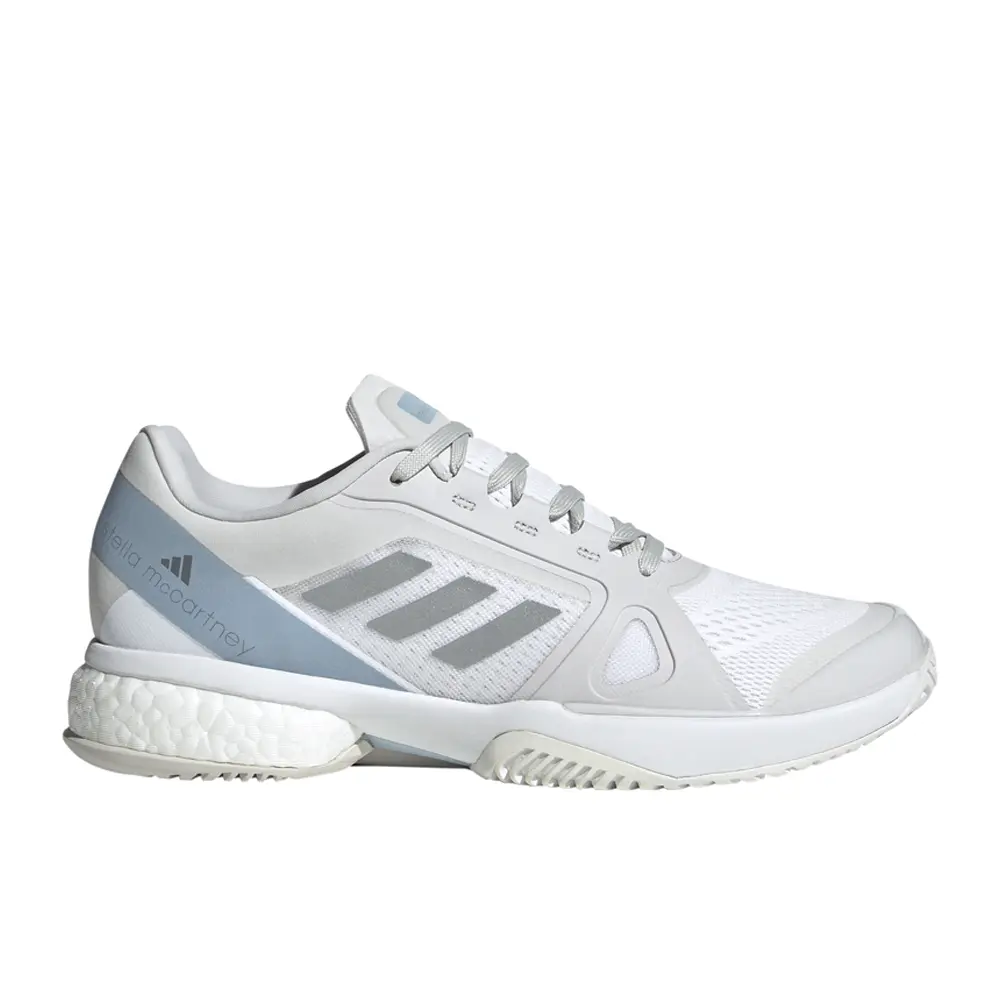 adidas Womens By Stella Mccartney Court Tennis Sneakers Shoes - White adidas Womens By Stella Mccartney Court Tennis Sneakers Shoes - White